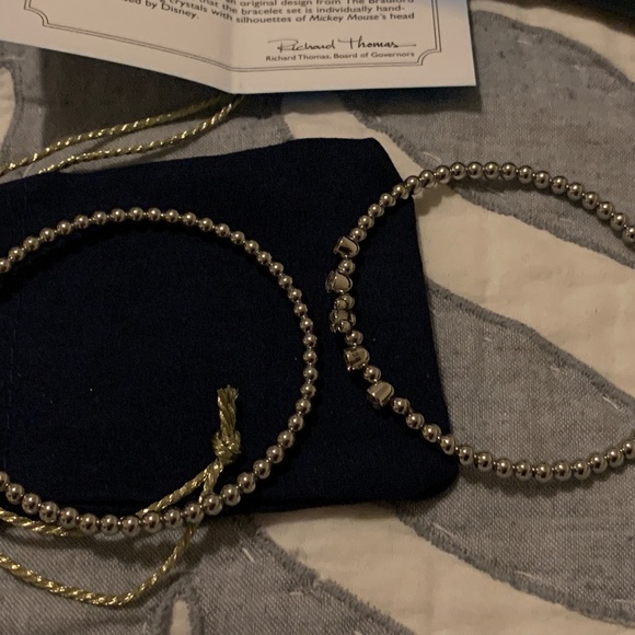 Bradford Exchange Pair of Disney Silver Bangle Bracelets - New in Box - Picture 6 of 7